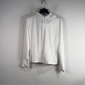 ABALACOCO UPC 50+ Sun Protection Zip Hoodie, Women's Size S/M - White